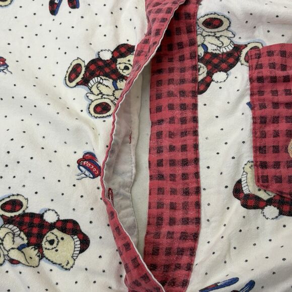 Vintage True Colors Sleepwear Flannel Nightgown Teddy Bear Size XL Cottage - Picture 9 of 10